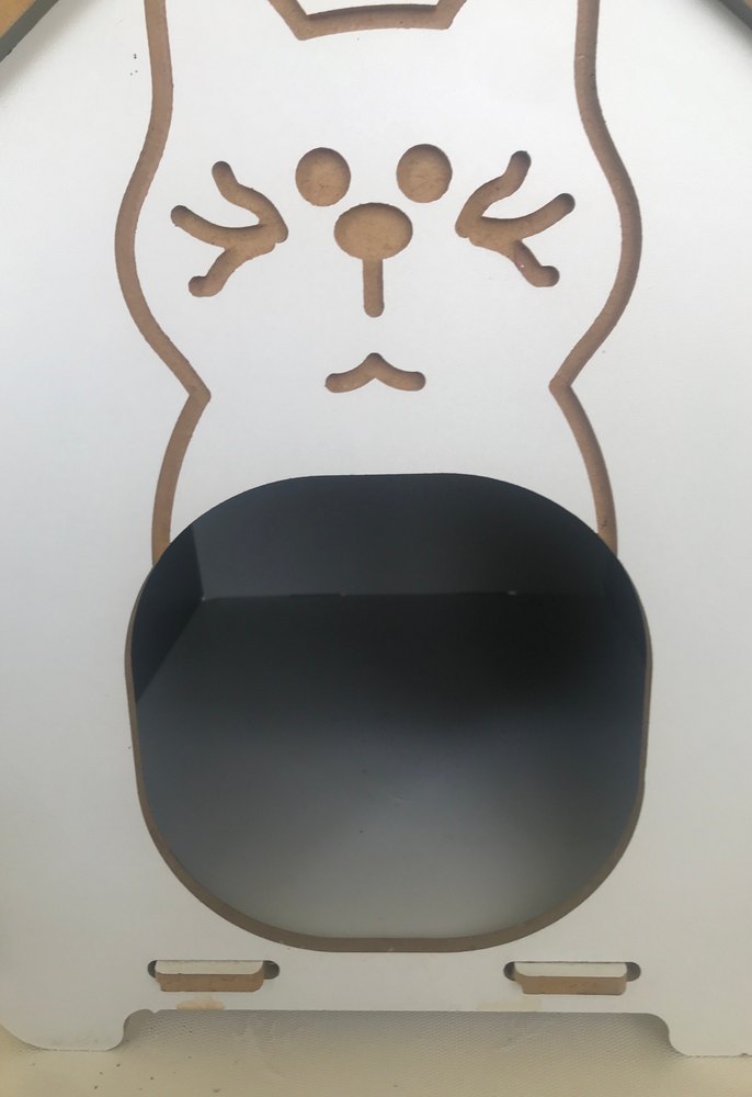 Beyaz ve Gri Kedi Evi - Görsel 5