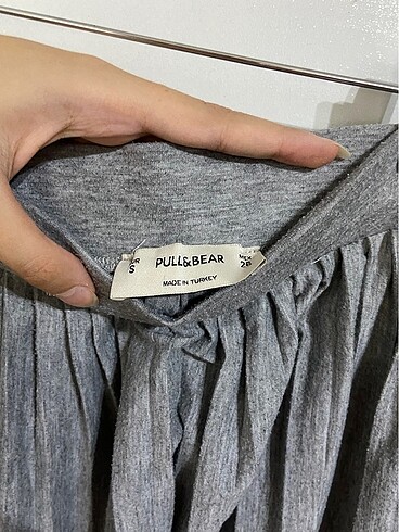 Pull and Bear Pull and Bear Gri Midi Etek
