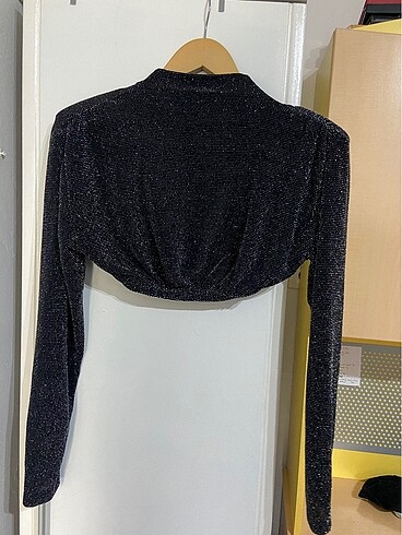 Parlak Crop Bluz