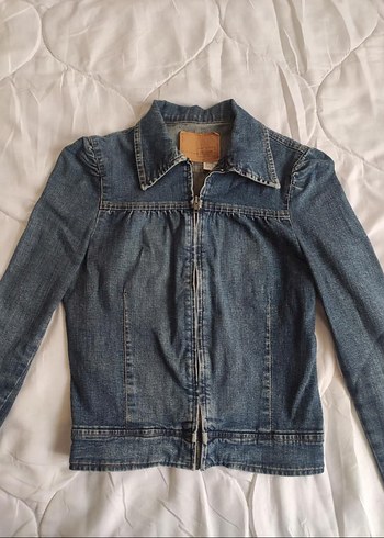 slim fit denim ceket - Görsel 2