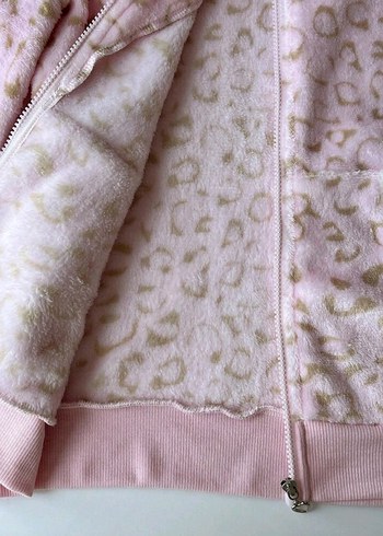 diğer Beden pembe Renk Lolita coquette pembe leopar peluş hırka