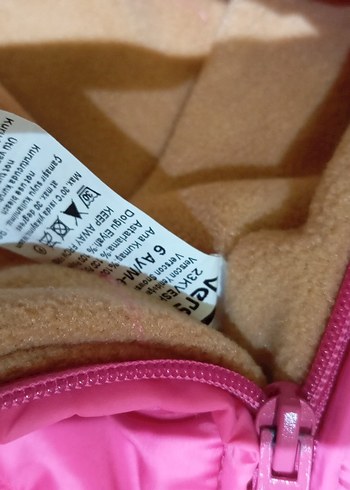 Nakışlı Pembe Bebek Kayak Tulumu - Görsel 4