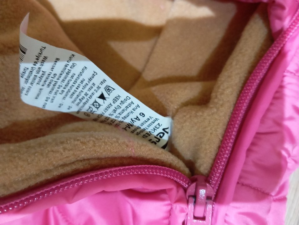 Nakışlı Pembe Bebek Kayak Tulumu - Görsel 4