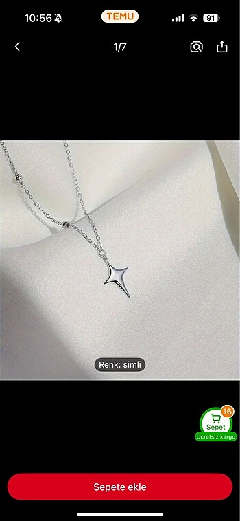 Stradivarius Silver yıldızlı küpe kolye set