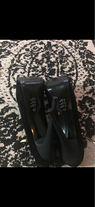 40 Beden Siyah topuklu ayakkabı