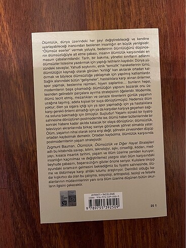 Beden Ölümlülük,Ölümsüzlük ve Diğer Hayat Stratejileri