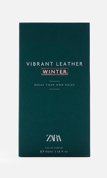 Beden Zara Vibrant Leather Winter EDP 100ML Erkek Parfüm