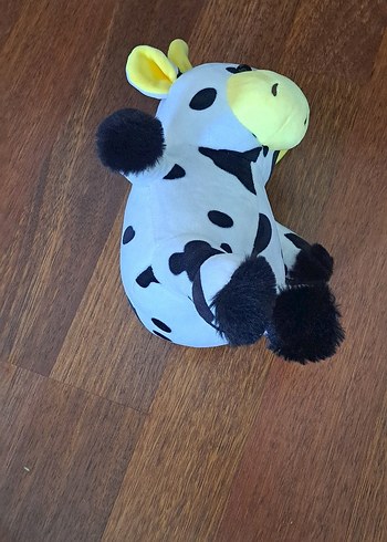 Diğer Siyah Benekli Beyaz Peluş İnek Oyuncak