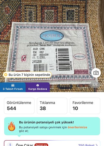 Saray Sembol halı - Görsel 4