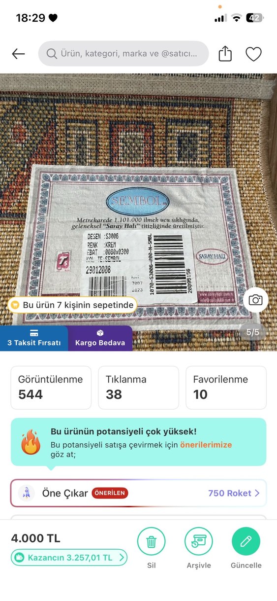 Saray Sembol halı - Görsel 4