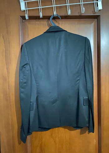 Düğmeli Siyah Kadın Blazer Ceket - Görsel 3