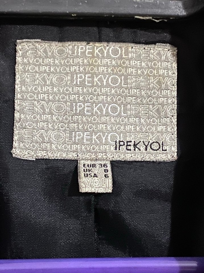 Düğmeli Siyah Kadın Blazer Ceket - Görsel 2