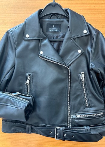 Siyah Deri Ceket - Görsel 2