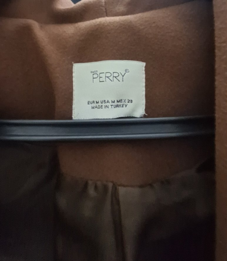 Kahverengi Süet Kemerli Kadın Uzun Kaban - Görsel 5