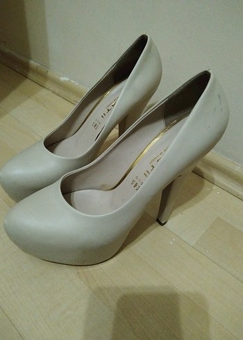 Bej Platform Topuklu - Görsel 6