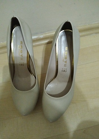 Bej Platform Topuklu - Görsel 2