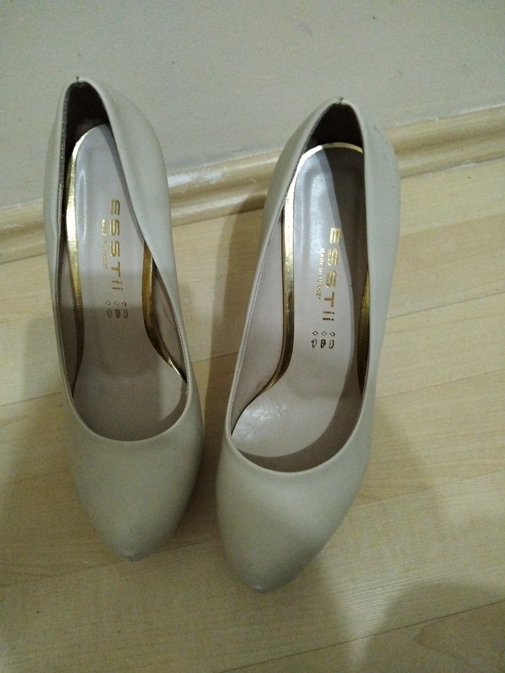 Bej Platform Topuklu - Görsel 2