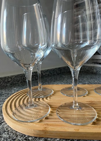 6 Parça Şeffaf Şarap Kadehi Seti - Görsel 4