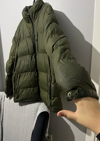 Yeşil Erkek Fermuarlı Midi Mont - Görsel 3