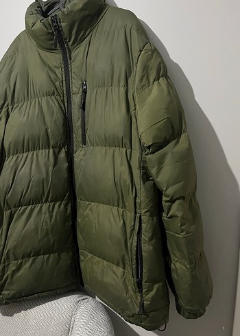 Yeşil Erkek Fermuarlı Midi Mont - Görsel 2