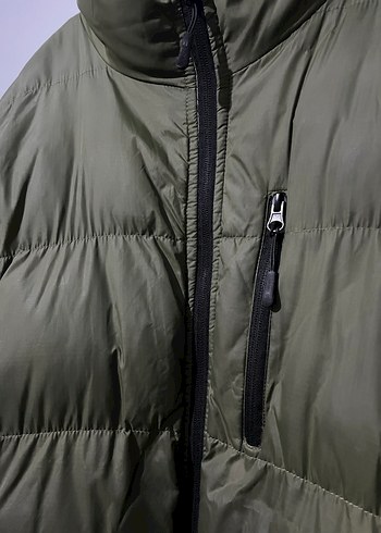 Yeşil Erkek Fermuarlı Midi Mont - Görsel 4