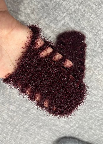 Bordo simli patik - Görsel 4