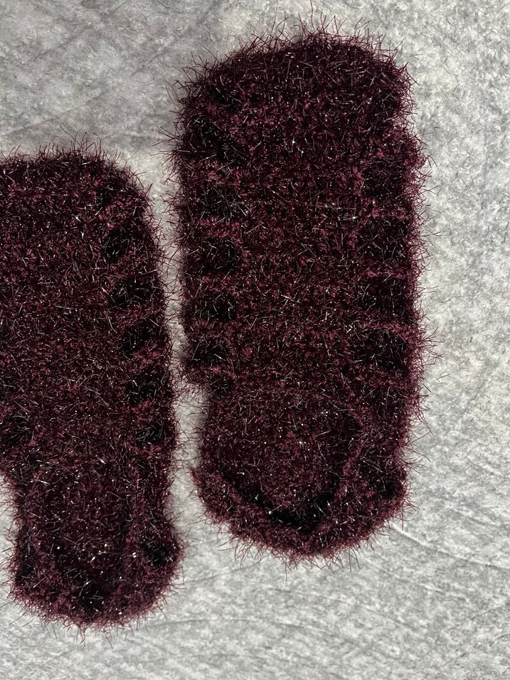 Bordo simli patik - Görsel 2