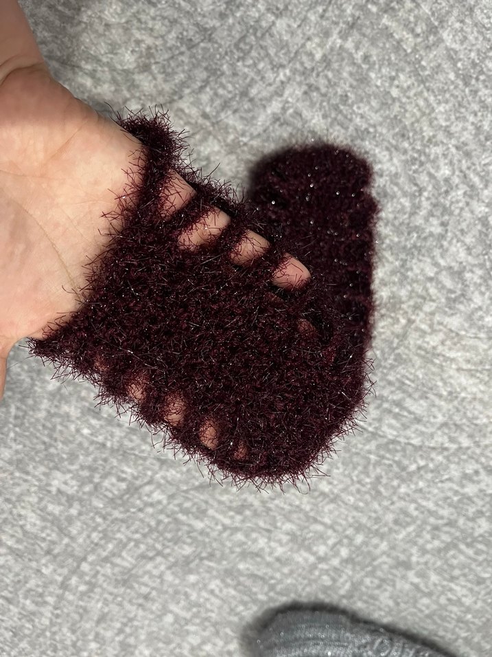 Bordo simli patik - Görsel 3