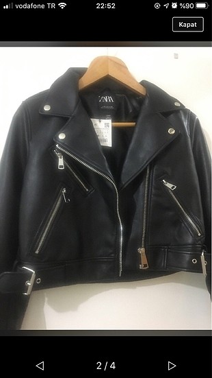 Zara Biker deri ceket