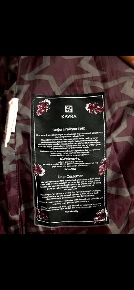 Kayra kaz tüyü mont - Görsel 4