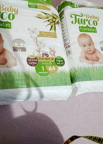 1 Beden: 2-5 kg Beden Baby turco 1 numara bebek bezi 