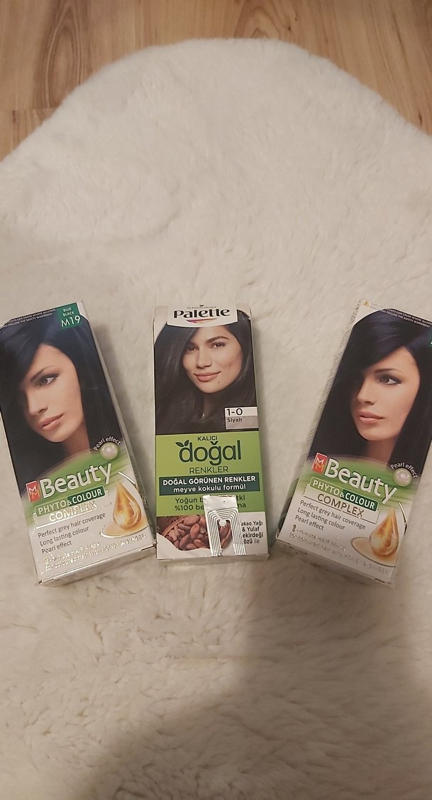 Palette Beauty Doğal Saç Boyası 1-0 Siyah 3 adet - Görsel 2