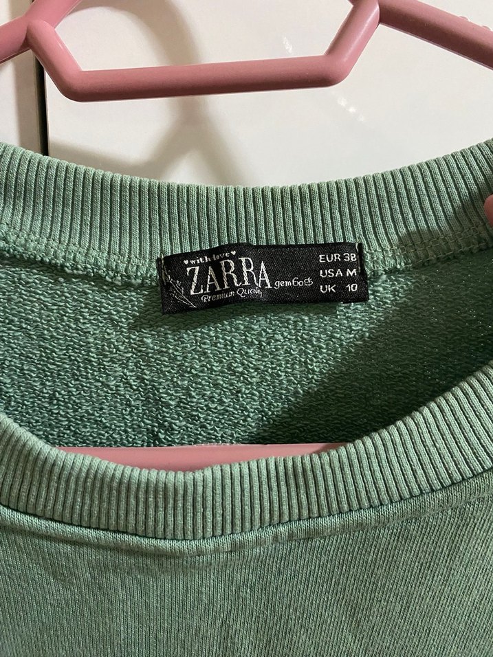 Yeşil Mini Kadın Sweatshirt - Görsel 2