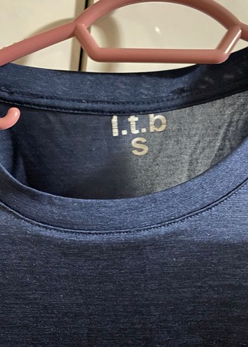 Erkek Lacivert Düz Basic Tişört - Görsel 2