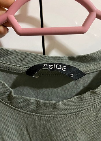 Erkek Haki-Beyaz Baskılı Tişört - Görsel 2