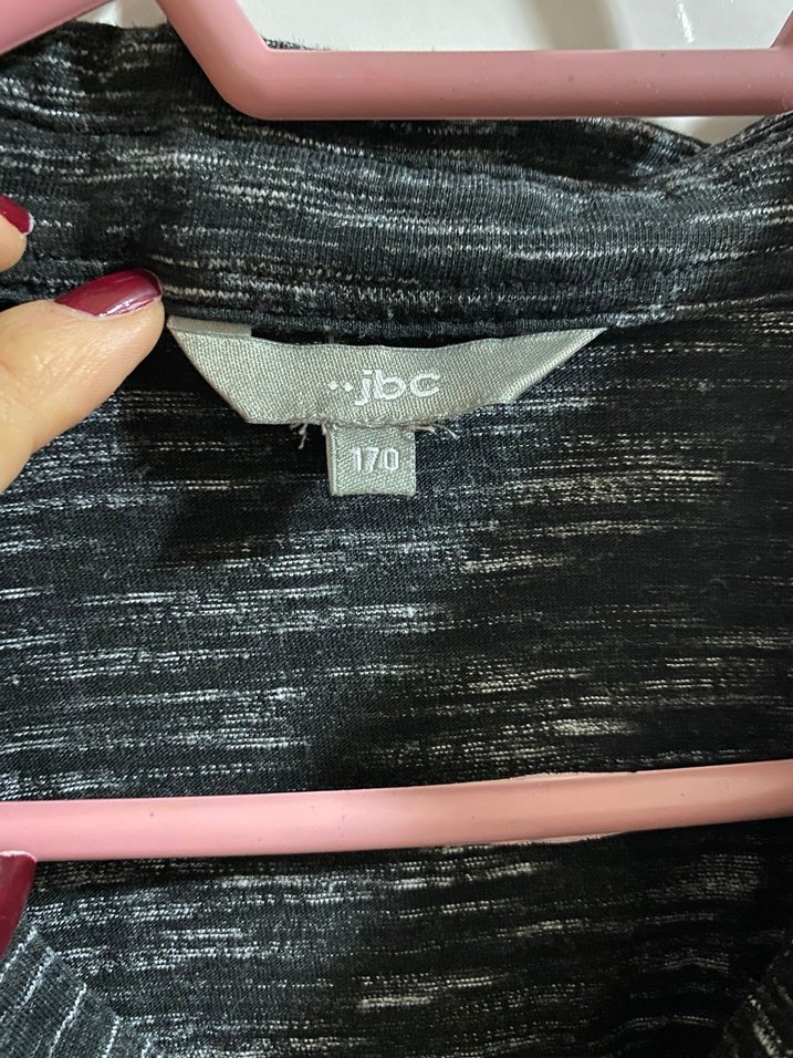 Erkek Gri V Yaka Kısa Kollu Polo Tişört - Görsel 2