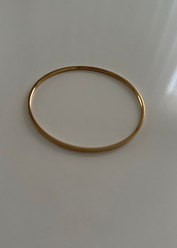 Altın Renk Elastik Minimalist Bileklik - Görsel 2