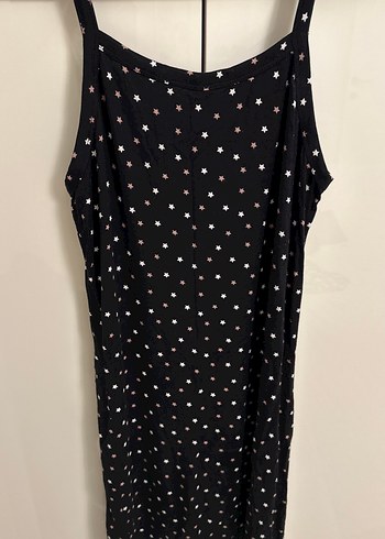 Puantiye Desenli Siyah hamile Geceliği - Görsel 2