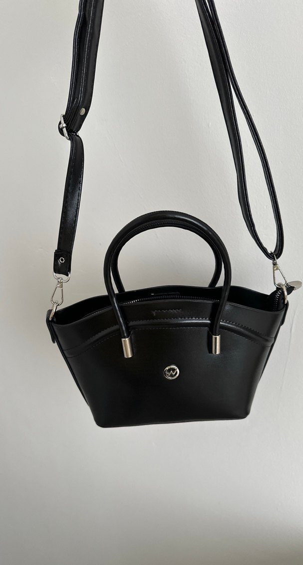 Siyah Deri Kadın Çanta - Görsel 3