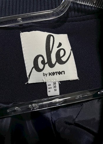 Koton Düğmeli Lacivert Uzun Kollu Kadın Ceket