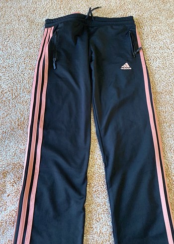 Kadın Siyah Pembe Fermuarlı Eşofman Altı - Görsel 3