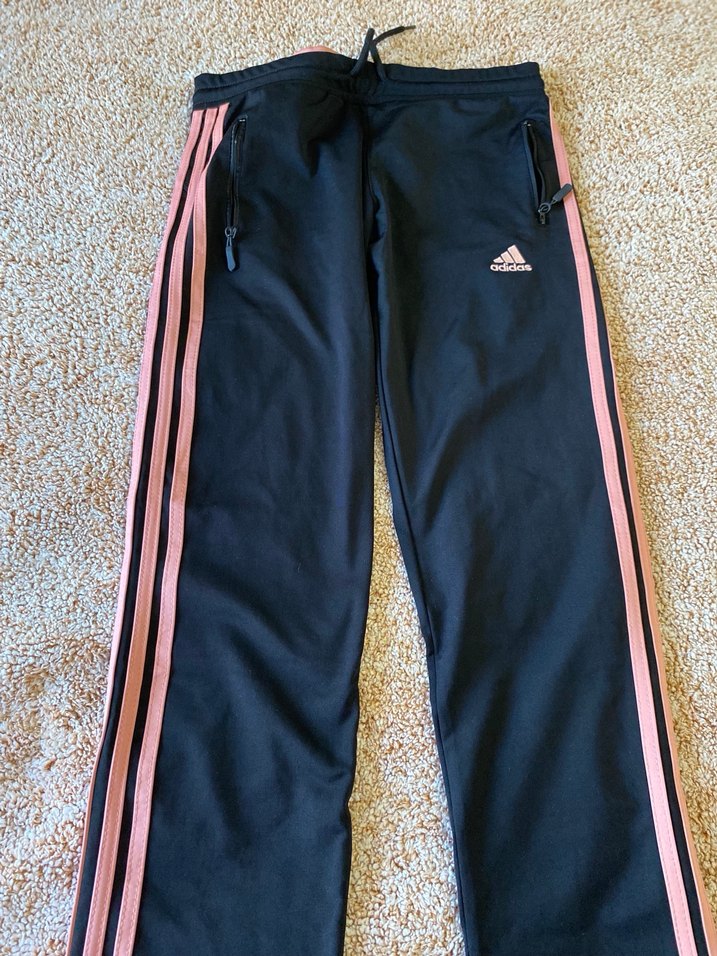 Kadın Siyah Pembe Fermuarlı Eşofman Altı - Görsel 3