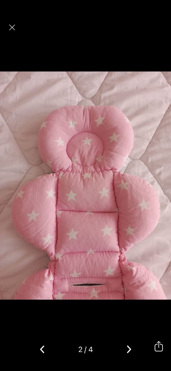 Pembe Yıldız Desenli Bebek Destek Minderi - Görsel 2