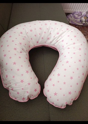 Pembe Yıldız Desenli Hamile Emzirme Yastığı - Görsel 3