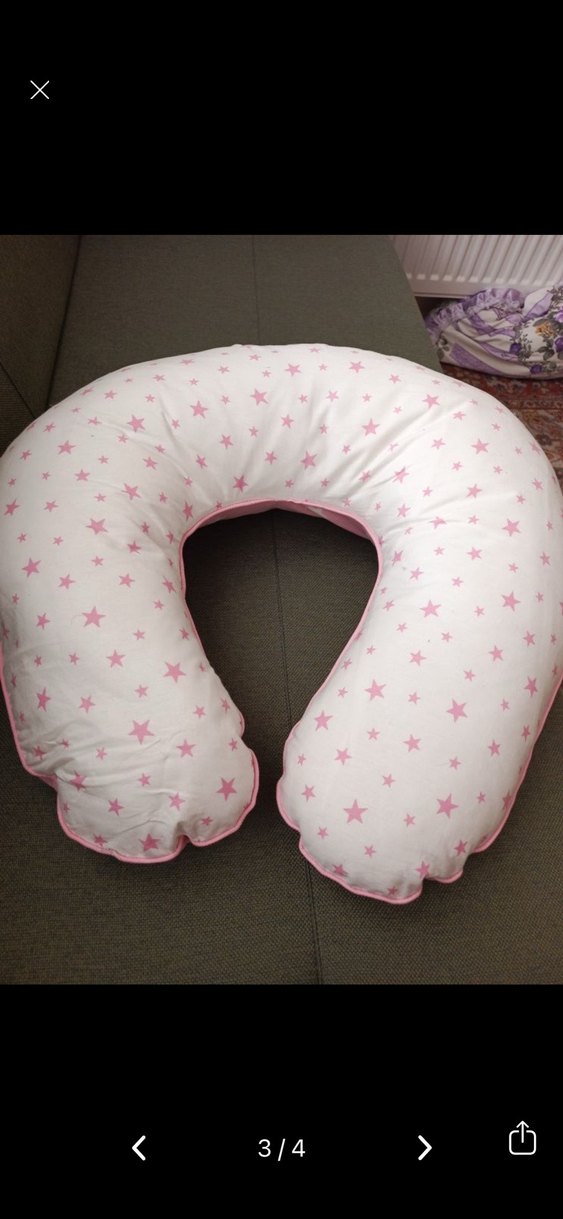 Pembe Yıldız Desenli Hamile Emzirme Yastığı - Görsel 3