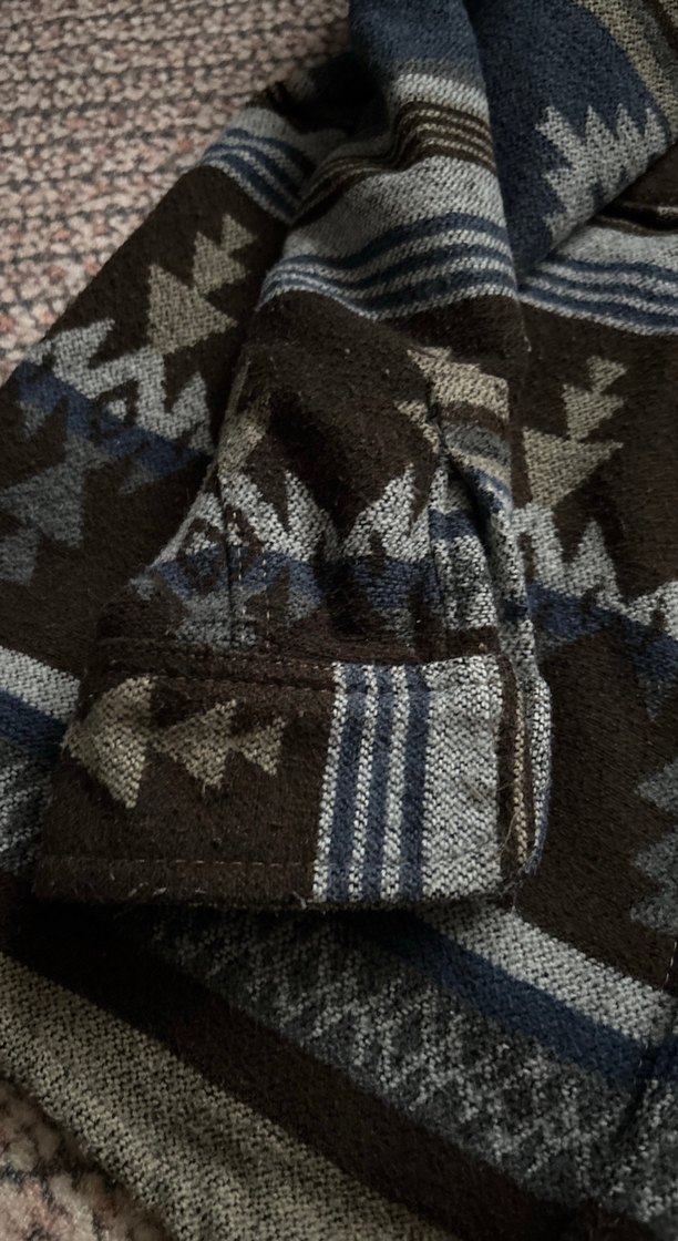 Desenli Yün Bohem Kadın Ceket - Görsel 4