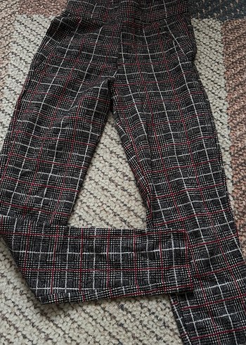 Gri Midi Triko Kumaş Kadın Pantolon - Görsel 2