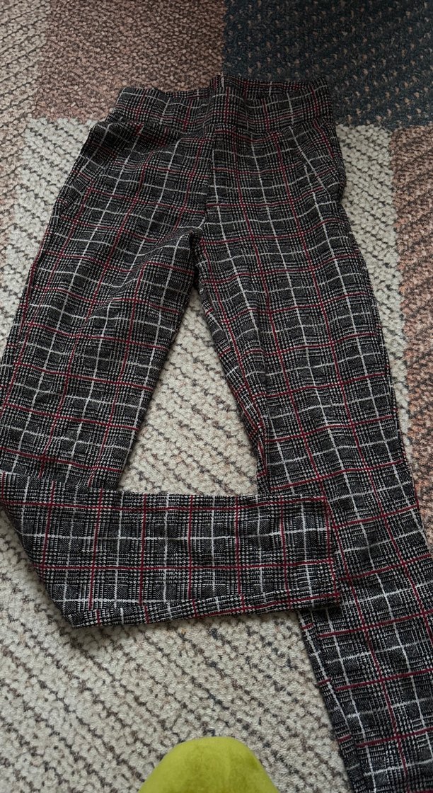 Gri Midi Triko Kumaş Kadın Pantolon - Görsel 2