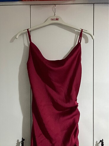 Trendyol & Milla Trendyolmilla bordo elbise