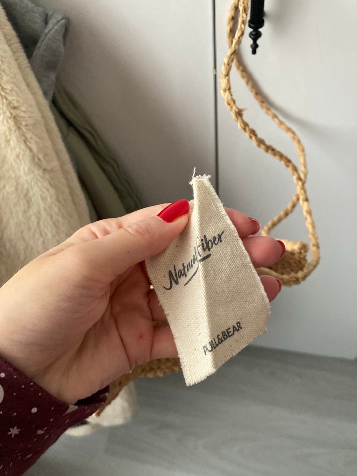 Bej Örgü Kadın Çapraz pull and bear Çanta Püsküllü - Görsel 3